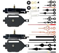 GMBYLBY 2 Pack Pendulums Clock Mechanism With 6 Pair Of Clock Hands Set Quartzs Movement Accessories Kits For Clock Repair Parts Pendulum Mechanism