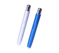 GMBYLBY 2Pcs Ergonomic Grip Pencil Extender Retractable Metal Pen Holder Handle Lengthener for Writing and Sketching Lengthener
