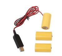 GMBYLBY 3.1ft Eliminators Cable USB To LR14 C Battery Power Cable Extension Cord Replace 3pcs LR14 C Batteries USB To 4.5V LR14 C Battery Eliminators Cable