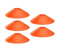 GMBYLBY 5pcs Flexible Colorful Practice Cones Round Edges Training Cones Polyethylene Texture for Football Coaching and Sports Flexible Round Markers