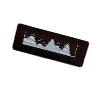 GMBYLBY AK25664 Color Music Spectrum Clock With Interactive Control Button Type C Charging And Auditory Interfaces Aluminum USB C Firmware Upgradeable Clock