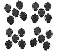 GMBYLBY Alloy Oval Base for Jewelry Time Gemstones Display Featuring Sturdy Oxidation Proof and Fine Craftsmanship Alloy Finding