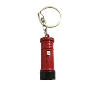 GMBYLBY British Metal Key Rings Keychains with Bus Telephone Booth Post Box Key Holder Clock Tower Keychain for Various Occasion