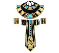 GMBYLBY Egyptian Costume Includes Snake Headpiece Egyptian Belt Collar Wristbands For Women Man Halloween Cosplay Party Dress Up