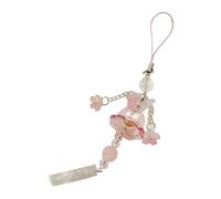 GMBYLBY Fashionable Delicate Jellyfish Winds Chimes Glass Pendant With Lilies Flower Designs For Mobile Accessories