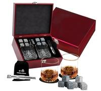 GMBYLBY Father ’ s Day Set with Ice Rocks & Heavy Glasses - Chill No Watering Down, Sophisticated Present Whiskys Ice Rock Gift Set