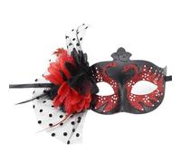GMBYLBY Flower Masquerade Feathered Halloween Costume Accessory For Women Wedding Halloween Adult Masquerade