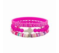 GMBYLBY Inspirational Silicone Glowing Wristband Sturdy Stretchable Designs Great for School Groups Trendy Light Wristband