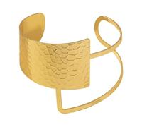 GMBYLBY Irregular Open Cuff For Women Exaggerated Wristchain Adjustable Bangle Geometric Jewelry Festival Accessories