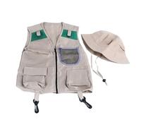 GMBYLBY Kids Explorers Kits With Safaris Vest Hat For 4-6 Years Old Boy Girl Kid Costumes STEM Outdoor
