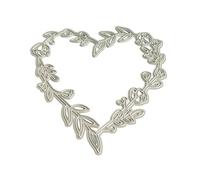 GMBYLBY Leaf Wreath Die Cut Heart Metal Embossing Cutting Dies Templates For Scrapbooking Card Making Journal