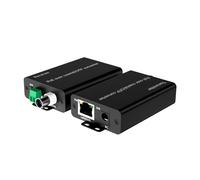 GMBYLBY Metal Power Over Ethernet Networking Extender Over Coaxial Cable 500M Data Transmission Converter For Security Camera Device Data Transmission Extender