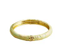 GMBYLBY Metallic Fashion Clovers for Wrist-Worn | Metallic Appearance, Accent At the Wrist, Alloy Construction, 1 Bangle Included for Routine Outfits