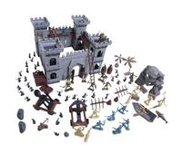 GMBYLBY Multifunctional Fantasy Playset Knights Figures Castles and Soldiers Toy Accessory Portable for Kids Daily Use Knights Figures