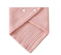 GMBYLBY Newborns Baby Burp Cloth Solid Color Saliva Towel Teething Bib Breathable Drooling 4-Layer Mouth Wipe Cloth Soft Saliva