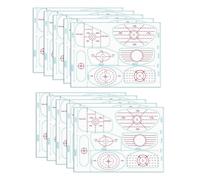 GMBYLBY Of 10 Golf Impacts Labels Golf Training Impacts Decals Selves Adhesive Strips for Swing Analysis and Improvement Training Effect Label