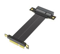 GMBYLBY PCIE4.0 Extension Cable 180 Degree To 90 Degree Graphics Card Extender Desktop Computer Motherboard Adapter