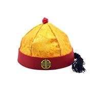 GMBYLBY Ponytail Chinese Emperors Hat for Theater School Play Dressingup Oriental Headwear Chinese HatEmperor Oriental Costume