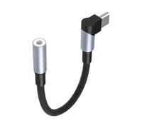 GMBYLBY Portable 90 Degree Type C Male To 3.5mm Female Sound Adapter For Music And Call Management