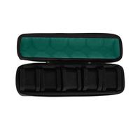 GMBYLBY Portable Watch Storage Case Organizers Secure Zippered 5 Slot Box Pouches For Smartwatch Jewelry Small Items