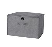 GMBYLBY Practical Lockable Foldable Storage Box Vertical Space Optimization Oxford Fabric Organizers For Office Home Use Privacy Storage Box For Home Office
