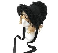 GMBYLBY Punk Caps Hat with Dark Widows Aesthetic Polyester Costume Accessories Ensuring Durability and Trendy Looks Costume Accessories