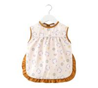 GMBYLBY Reusable Baby Mealtime Smock Water Proofing Bib Sleeveless Teething Lightweight Feeding Apron Stain Protections Toddler