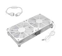GMBYLBY Router Cooling Fan PC Coolers HDTV Box Quiet USB Power 120mm Protective Net For Modem