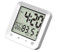 GMBYLBY Shower Clock Bathroom Timer Waterproof For Water Sprays Count Up Count Down Alarm Clocks Wall Mount