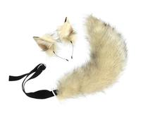 GMBYLBY Soft Comfortable Polyester Fiber Animal Ears Headband with Furry Tail for Immersive Cosplay Comfort Realistic Foxes Ears