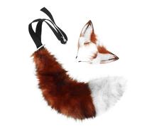 GMBYLBY Soft Comfortable Polyester Fiber Animal Ears Headband with Furry Tail for Immersive Cosplay Comfort Realistic Foxes Ears