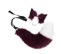 GMBYLBY Soft Comfortable Polyester Fiber Animal Ears Headband with Furry Tail for Immersive Cosplay Comfort Realistic Foxes Ears
