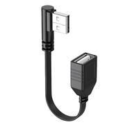 GMBYLBY Space Saving 90 Degree USB Extender USB2.0 Extension Cable For Webcam Camera Phone Keyboard Printer Drive USB Male To Female Cable