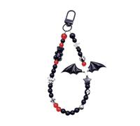 GMBYLBY Star Charm Phone Strap Phone Charm Keychain Crystal Bead Keychain Women Girls Halloween Bat Pendant Keyring Ornament