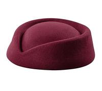 GMBYLBY Stewardess Costume Accessories Flight Attendant Hat for Real-Estate Uniform Vintage British Stewardess Hat Airline Ladies