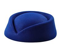 GMBYLBY Stewardess Costume Accessories Flight Attendant Hat for Real-Estate Uniform Vintage British Stewardess Hat Airline Ladies