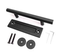 GMBYLBY Strong Mild Steel Round Barn Gate Handle Tool Complimentary Installation Ergonomic Plan for Sliding Doors Cabinets Strong Sliding Door Pull Handle