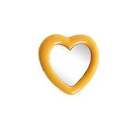 GMBYLBY Stylish Heart Pattern Phone Holder With Glass Multifunctional Heart Shaped Stand For On The Go Makeup & Media Viewing