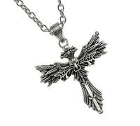 GMBYLBY Stylish Men ' s Crucifix Pendant Necklace Adjustable Chain Casual Formal Occasion Ancient Egyptian Mystique Jewelry Crucifix Necklace