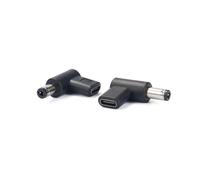 GMBYLBY USB C To DC9V 12V 20V 28V Adapter Type Female 5.5x2.1mm 5.5x2.5mm Plug 90 Degree Angled For Fast