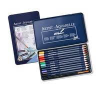 GMBYLBY Watercolor Colouring Pencils Set with Metal Case for Kid Adults Artist Sketching Pre Sharpened Colored Pencil with Brush Watercolour Pencils