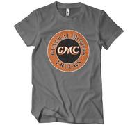 GMC Officially Licensed General Motors Trucks Patch Mens T-Shirt (Dark Grey), Medium