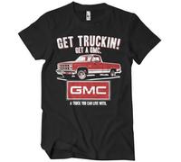 GMC Officially Licensed Get Truckin Mens T-Shirt (Black), X-Large