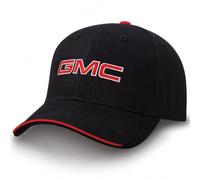 GMC Red Tipped Core Hat - Officially Licensed Adjustable Cap, Black, One size