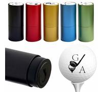 GMDLSK Personalised Golf Ball Stamp with Custom Logo and Name - Quick Dry Reusable Golf Ball Marker - Golf Gifts for Men, Dad, Husband - Birthday for Golfers