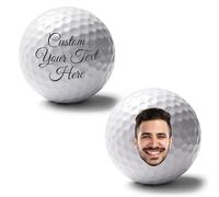 GMDLSK Personalised Golf Balls with Logo or Photo - Custom & Funny Golf Gifts for Men - Unique Gift for Dad, Husband, Golfer - Monogrammed & Customised