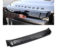 GMDUHK Bonnet Guard Logo Overlay intended for Land Rover Defender 90/110 (2020-2024) - Gloss Black Acrylic Accessories with Pre-Applied Tape
