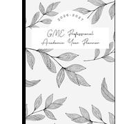 GME Professional Academic Year Planner 2026-2027: Black & White Leaves