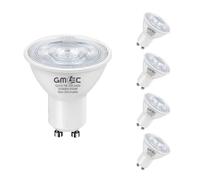 GMEC 4 Pack 7W GU10 LED Light Bulbs - 3000K Warm White, Non-Dimmable COB Spotlight, Equivalent to 60-70W Halogen, 550 Lumen Each, 25,000 Hours, Energy Efficient Lighting