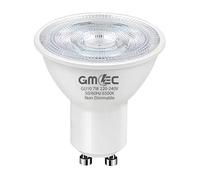 GMEC GU10 LED Bulb 7W - 6500K Cool White Daylight, Non-Dimmable COB Spotlight, 550 Lumens, Energy Saving Halogen Replacement, 25,000 Hour Life - 1 Pack